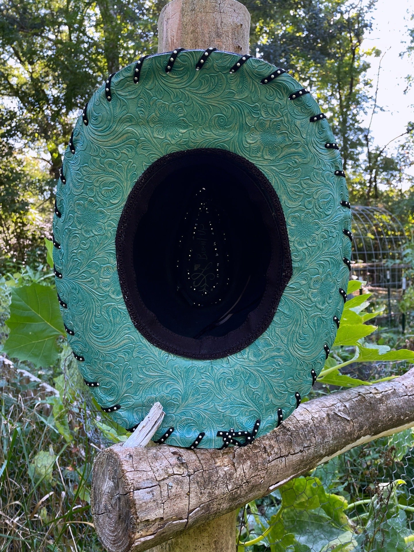 Turquoise and Silver Cowboy Hat