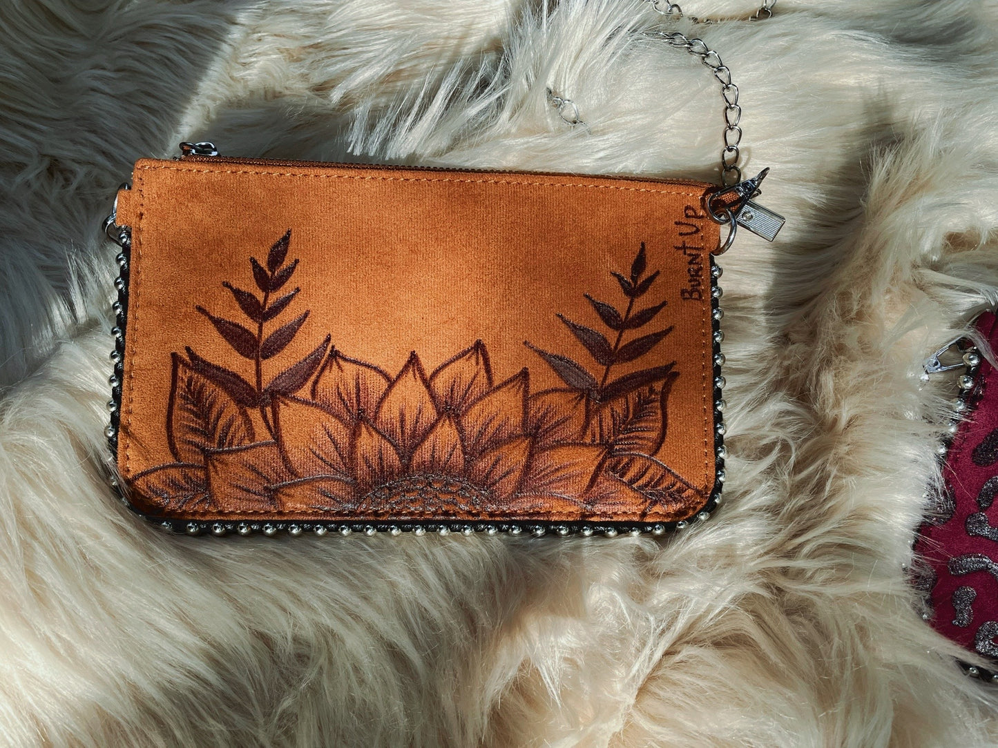 Sunflower clutch purse