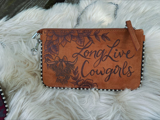 Long live cowgirls clutch purse