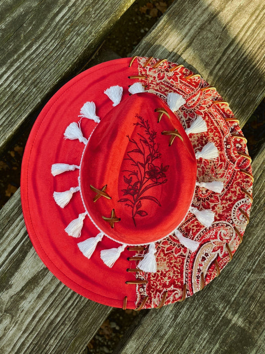 Red floral